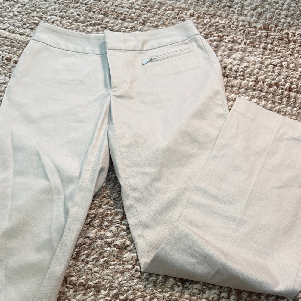 BANANA REPUBLIC Light Cream Dress Pants - Classic Straight Leg